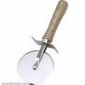 Chef Inox PIZZA CUTTER-Stainless Steel WHEEL 100mm WOOD HDL