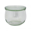 Weck TULIP GLASS JAR W/LID 580ml 100x85mm (744) X6