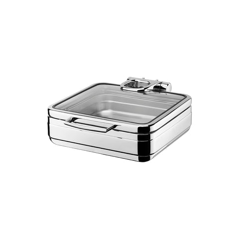 Athena REGAL INDUCTION CHAFER-18/10 | RECT. | 2/3 SIZE  FULL GLASS LID (Set)