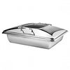 Athena PRINCESS INDUCTION CHAFER-18/10 | RECT. | 1/1 SIZE GLASS & S/S LID (Set)