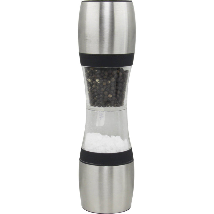 tablekraft MILL-SALT/PEPPER- ACYRLIC/S/S, CERAMIC GEAR 230mm "DUAL-Auscaterquip