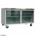 GREENLINE COMPACT BENCH REFRIGERATION GLASS DOORS 1220mm wide-Auscaterquip