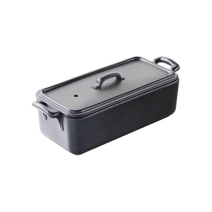 Revol REVOL BELLE CUISINE CHARCOAL TERRINE W/LID RECT 600ml-Auscaterquip