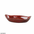 tablekraft ARTISTICA OVAL GRATIN DISH-240x130x40mm REACTIVE RED-Auscaterquip