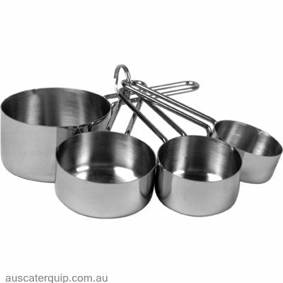 tablekraft MEASURING CUP SET-18/10 4pc 60/80/125/250ml-Auscaterquip