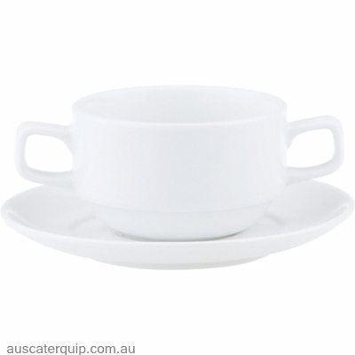 Royal Porcelain SOUP CUP-0.28lt 2xHDL STACK CHELSEA (94049/340)(09/262)-Auscaterquip