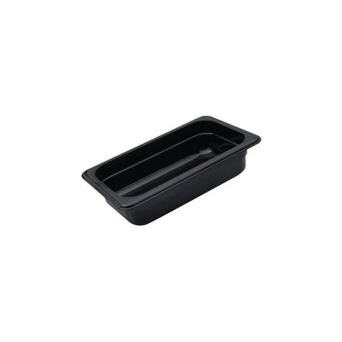 Cater-Rax POLYCARBONATE PC FOOD PAN-1/3 SIZE 200mm BLACK (Each)