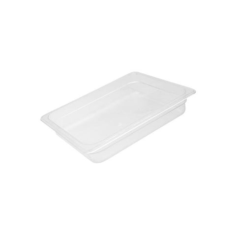 Cater-Rax POLYCARBONATE PC FOOD PAN-1/2 SIZE 150mm CLEAR (Each)