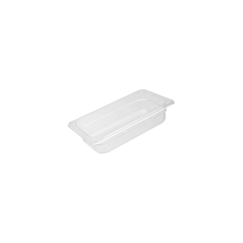 Cater-Rax POLYCARBONATE PC FOOD PAN-1/4 SIZE 100mm CLEAR (Each)