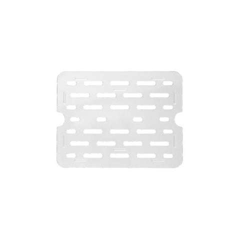 Cater-Rax POLYCARBONATE PC DRAIN PLATE-1/6 SIZE CLEAR (Each)