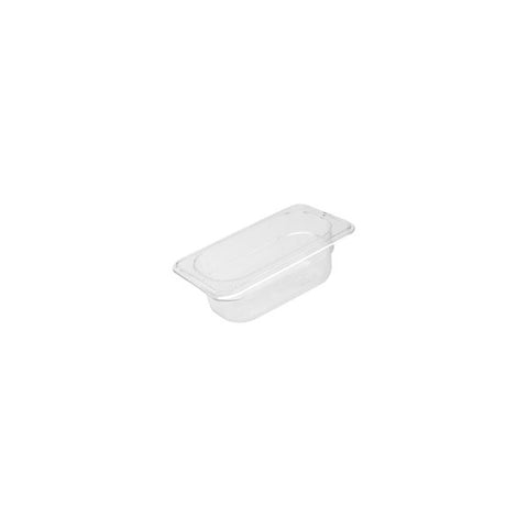 Cater-Rax POLYCARBONATE PC FOOD PAN-1/9 SIZE  65mm CLEAR (Each)