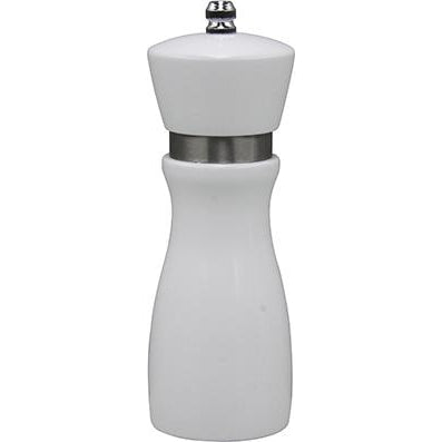 tablekraft MILL-SALT/PEPPER-WHITE WOOD, CERAMIC GEAR 155mm "MONDO"-Auscaterquip