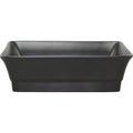 Rene Ozorio SQUARE DISH-150x50mm AURA, MATT BLACK (314965)-Auscaterquip