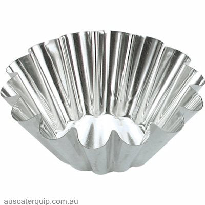 Guery BRIOCHE MOULD-140x60mm 14-RIBS FIXED BASE-Auscaterquip