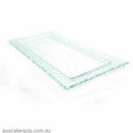 Han RECTANGLE PLATTER TO FIT DP-005 STAND 235x200mm CLEAR-Auscaterquip