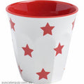 JAB JAB RED STARS ON WHITE ESPRESSO CUP 70mm 200ml (x12)