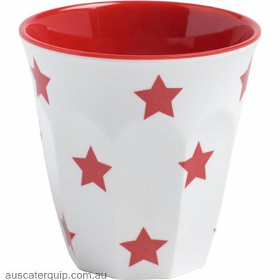 JAB JAB RED STARS ON WHITE ESPRESSO CUP 70mm 200ml (x12)
