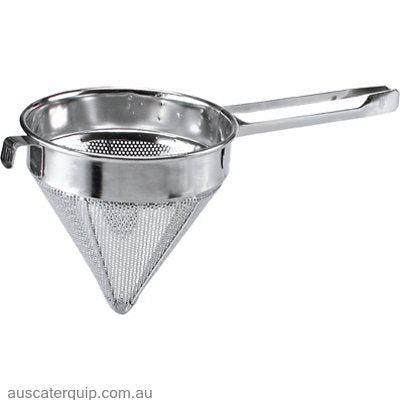 CONICAL STRAINER-18/8 COURSE 175mm-Auscaterquip