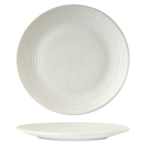 Zuma FROST ROUND COUPE RIBBED PLATE-265mm Ø  (x6)