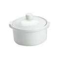 Vitroceram CASSEROLE-ROUND WITH COVER 500ml WHITE EA (x24)