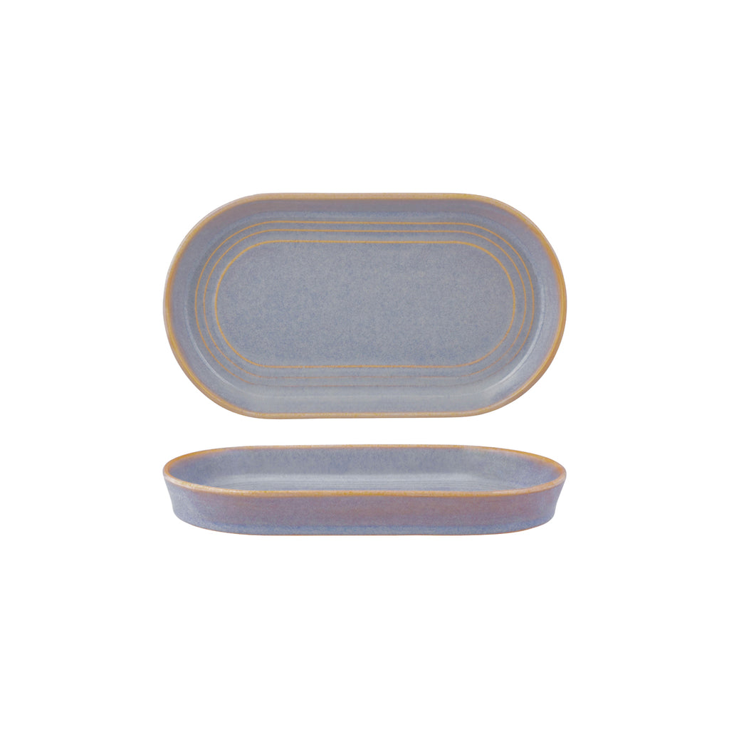 Tablekraft URBAN LOFT OVAL PLATTER 240x137x27mm AZURE BLUE EA