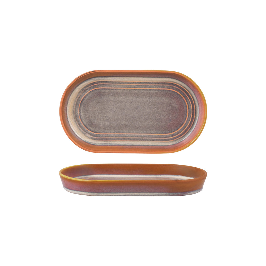 Tablekraft URBAN LOFT OVAL PLATTER 240x137x27mm AUBURN EA