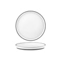 Tablekraft MUSE WHITE PLATE RIMMED 210x22mm EA