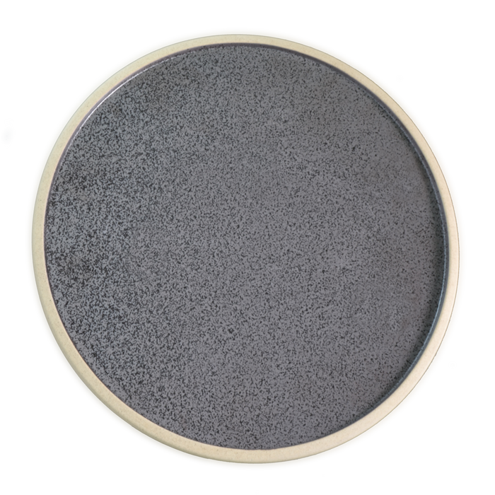 Tablekraft SOHO ROUND PLATE SPECKLE BLACK 200mm EA
