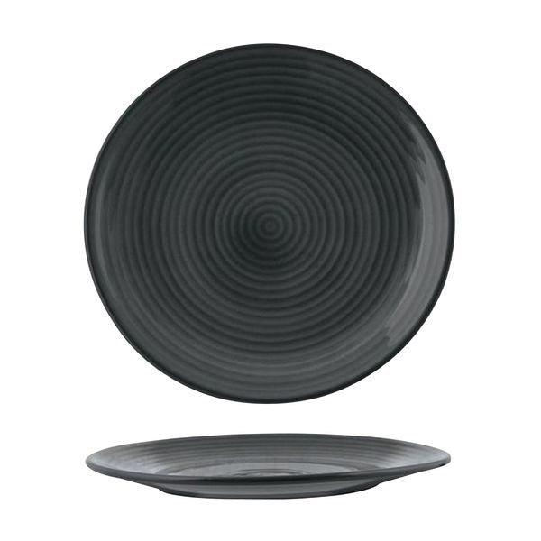 Zuma JUPITER ROUND COUPE RIBBED PLATE-210mm Ø  (x6)