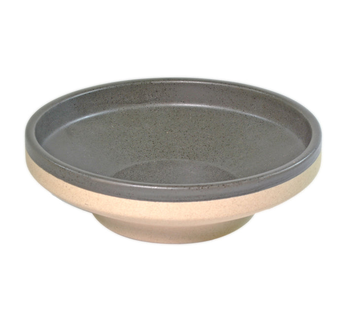 Tablekraft SOHO ROUND BOWL FOOTED SPECKLE BLACK 230x68m EA