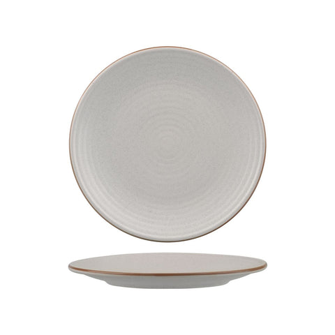 Zuma MINERAL ROUND COUPE RIBBED PLATE-210mm Ø  (x6)