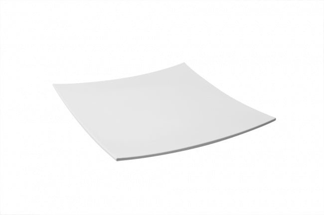 Ryner Melamine  CURVED PLATTER-400x400mm WHITE (x3)