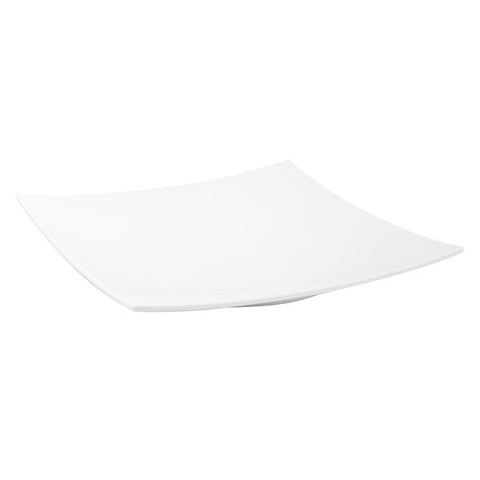 Ryner Melamine  CURVED PLATTER-400x400mm WHITE (x3)