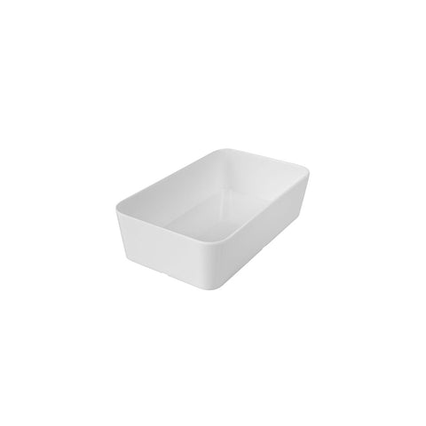 Ryner Melamine  RECT. DEEP DISH-250x150x65mm WHITE (x3)