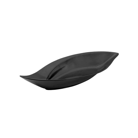 Ryner Melamine  LEAF BOWL-500x240x60mm BLACK (x3)