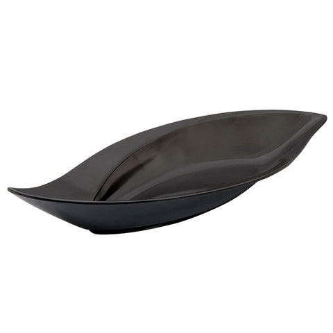 Ryner Melamine  LEAF BOWL-500x240x60mm BLACK (x3)