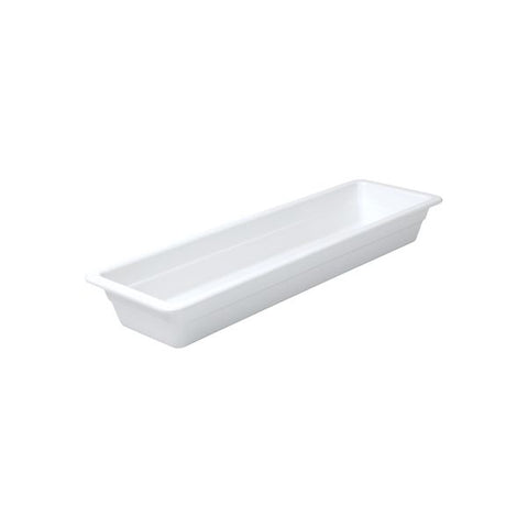 Ryner Melamine  FOOD PAN-2/4 SIZE 65mm DEEP WHITE (x3)