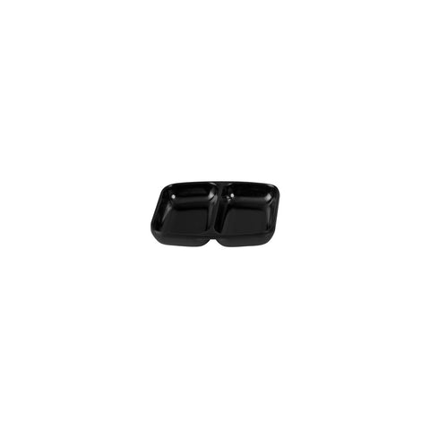 Ryner Melamine  DIVIDED DISH-85x70mm BLACK (x24)