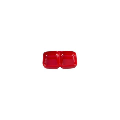 Ryner Melamine  DIVIDED DISH-85x70mm RED (x24)