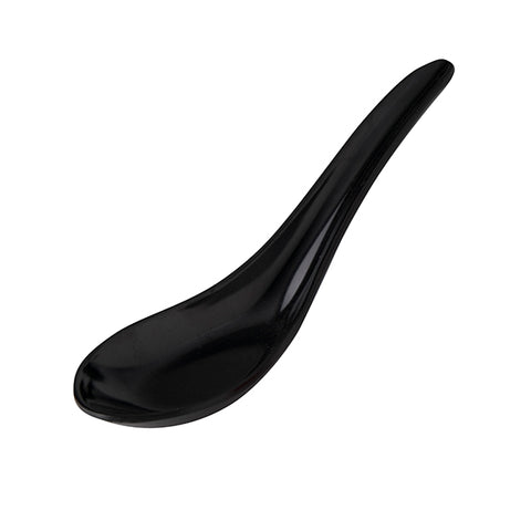 Ryner Melamine  CHINESE SPOON-150mm BLACK (x48)