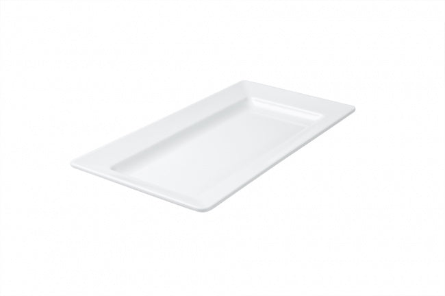 Ryner Melamine  RECT WIDE RIM PLATTER-360x205mm WHITE (x3)