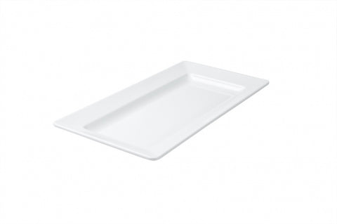 Ryner Melamine  RECT WIDE RIM PLATTER-445x220mm WHITE (x3)