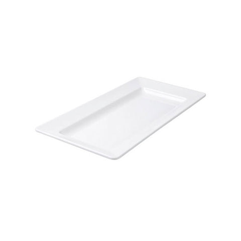 Ryner Melamine  RECT WIDE RIM PLATTER-360x205mm WHITE (x3)