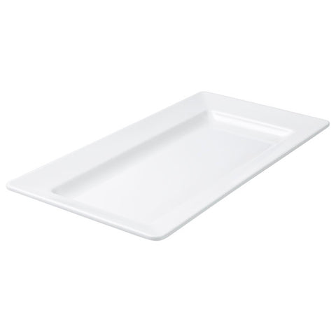 Ryner Melamine  RECT WIDE RIM PLATTER-710x405mm WHITE (x3)