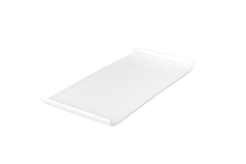 Ryner Melamine  RECT. PLATTER WITH LIP-555x150mm WHITE (x3)