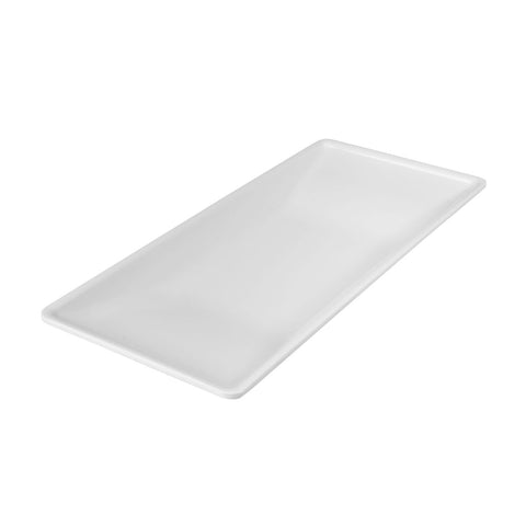 Ryner Melamine  CURVED RECT. PLATTER-320x210mm WHITE (x6)