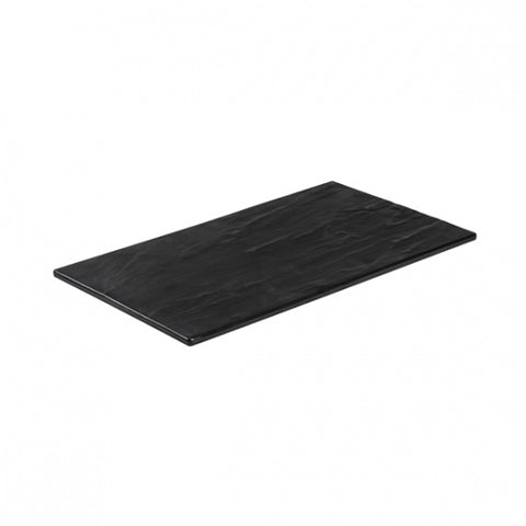 Ryner Melamine TAROKO RECT. FLAT PLATTER-525x160mm BLACK (x6)