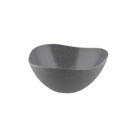 Ryner Melamine PEBBLE RECT DISH-1/3 SIZE, 20mm DEEP   STONE GREY (x6)