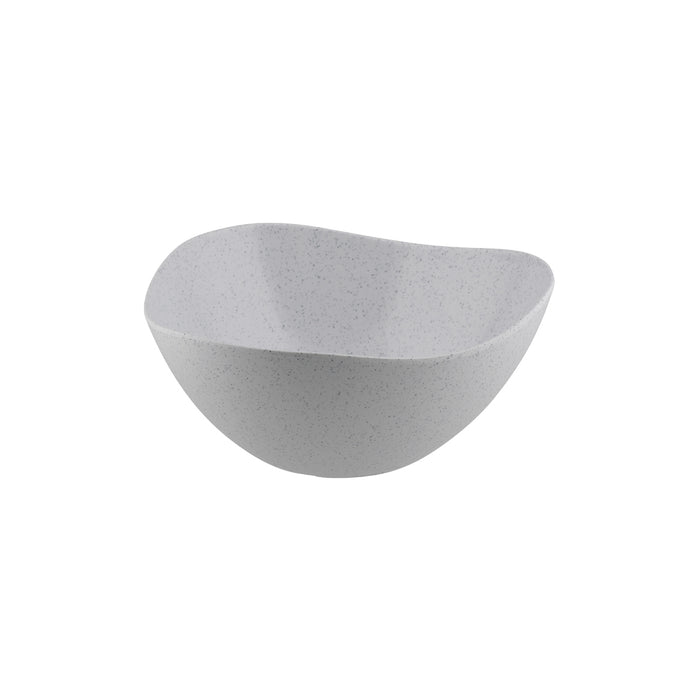 Ryner Melamine PEBBLE RECT DISH-1/4 SIZE, 65mm DEEP   STONE WHITE (x3)