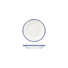 Ryner Melamine EVOKE SOUP / PASTA PLATE-200mm Ø WHITE W/BLUE LINE (x12)